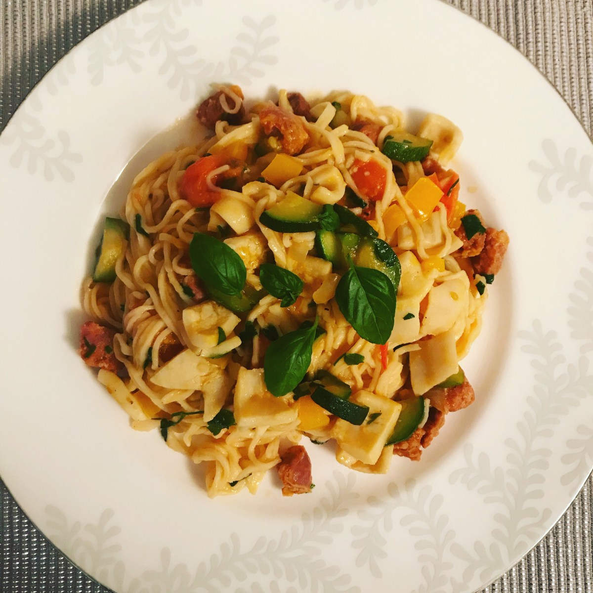 Spaghetti with squid and&nbsp;chorizo