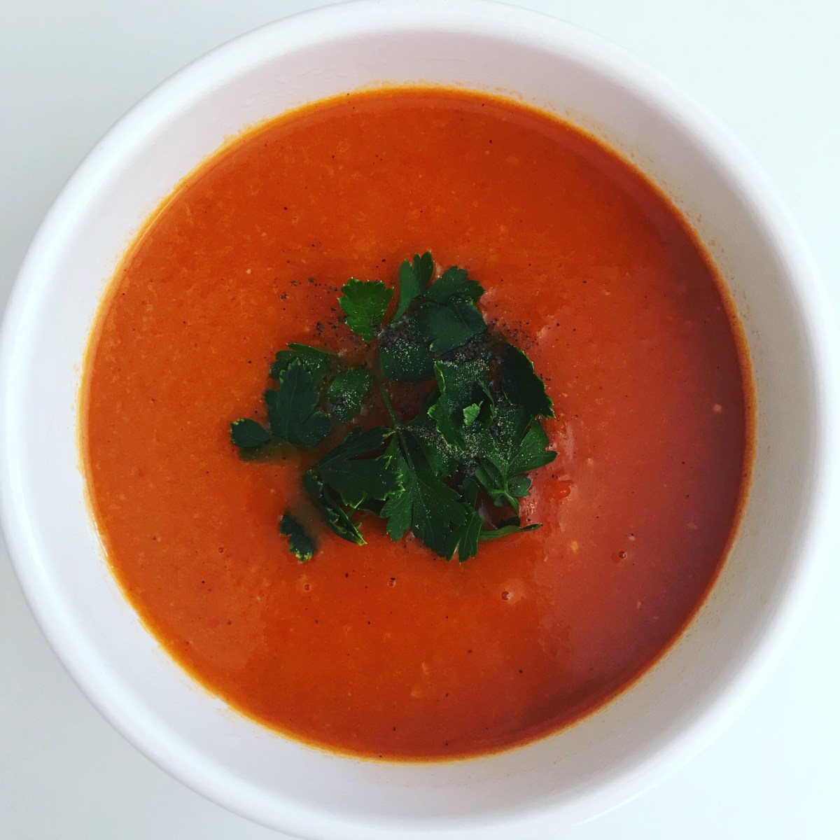 Roasted red pepper&nbsp;soup
